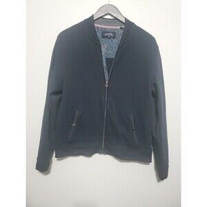 Ted Baker London Zip Up Jacket Men’s Black Size 5 X-large XL